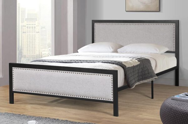 T2206 Double Size Bed Black Finish