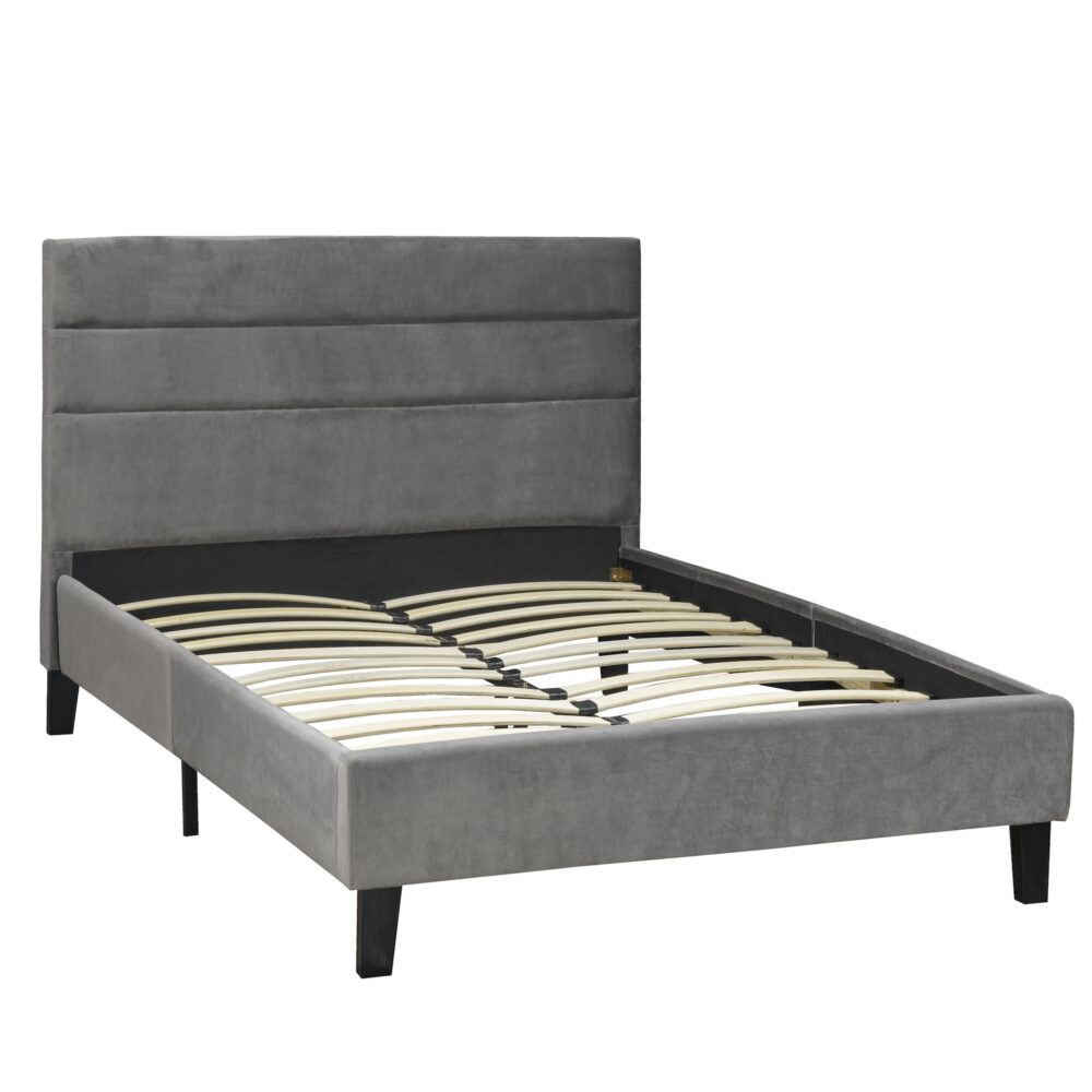 Alternative view of LX895 GR ORABELLE PLATFORM Full BED FRAME GREY