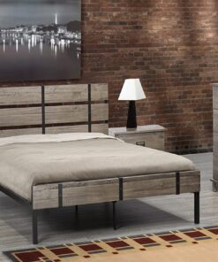 T2337G Queen Size Bed Grey