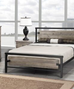T2339G Queen Size Bed Grey
