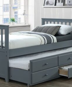 T-2100G 39″ Captains Bed (Grey) bunk bed