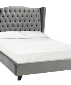 Alternative view of B1800-GR King PEARL BED FRAME GREY