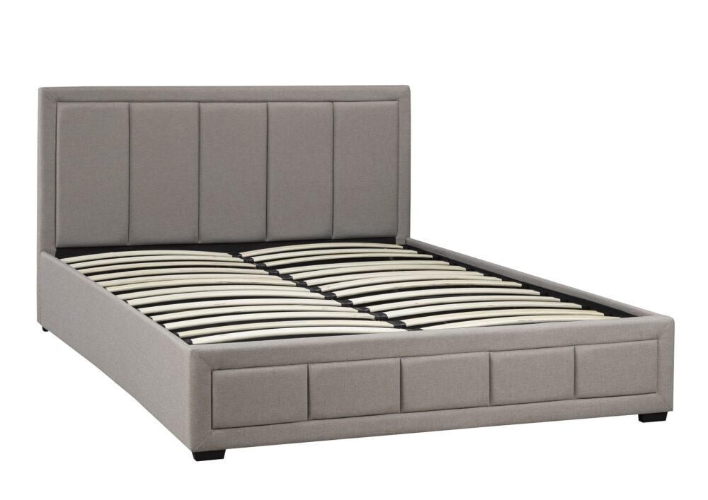 Alternative view of LX828-BEI WESTLEY PLATFORM King  BED W/LIFT STORAGE BEIGE