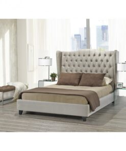 B1800K-BEI King PEARL BED FRAME BEIGE
