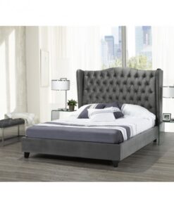 B1800-GR Queen PEARL BED FRAME GREY