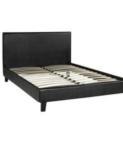 Queen Size Faux Leather Platform  Bed