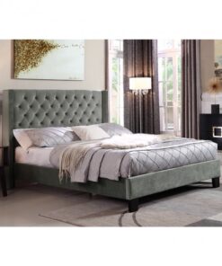 7007Q GR JIA King PLATFORM BED FRAME GREY