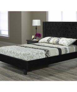 7007Q-BK JIA Queen PLATFORM BED FRAME BLACK