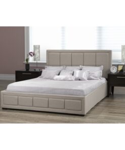 LX828-BEI WESTLEY PLATFORM Queen BED W/LIFT STORAGE BEIGE