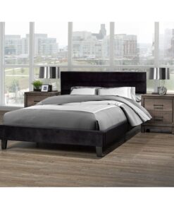 LX895 BLK ORABELLE PLATFORM Queen BED FRAME BLACK