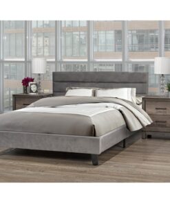 LX895 GR ORABELLE PLATFORM Queen BED FRAME GREY
