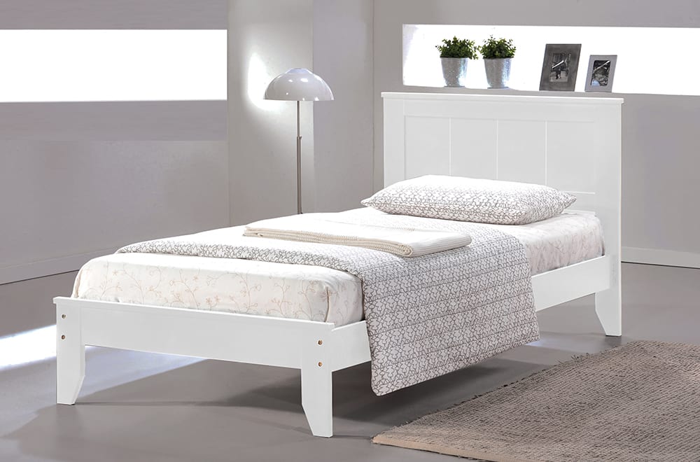 T2341 Double Size Bed White Furniture, Dhara Queen Platform Bed With Led Lighting White