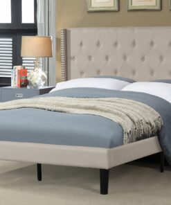 T2352 Double Size Bed Beige