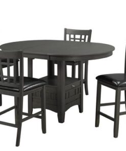 Brassex 5 Piece Tavern Pub Series W/Storage Base Grey