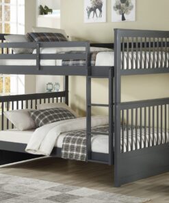 Ifdc B-123 Grey Double Over Double bunk bed