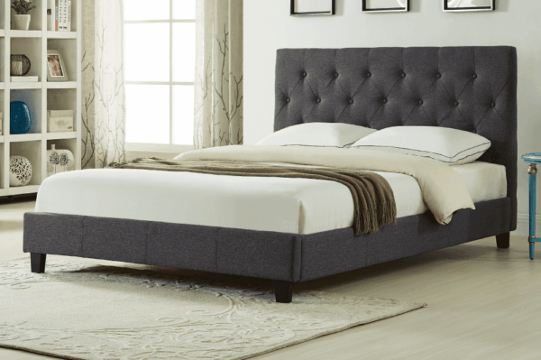 T2366 Double Size Bed Charcoal