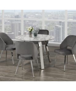 Brassex 5 piece F-1172-GR MABEL DINING SERIES