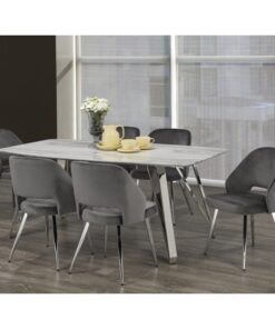 Brassex 7 piece F-1194-GR ELLA DINING SERIES