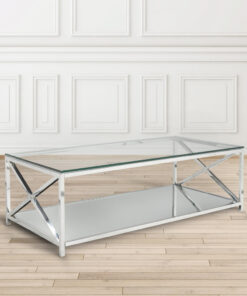 Elsa Coffee Table GY-CT-SX0302 w/ Mirror shelf