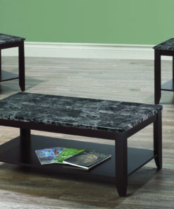 Modern 3-Piece Coffee Table Set with Marble Top