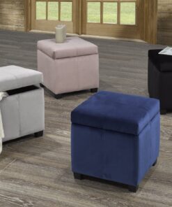 Alternative view of Brassex 2012XS BLK STORAGE OTTOMAN BLACK