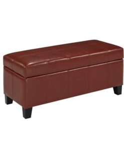 Brassex 2006S RED STORAGE OTTOMAN RED