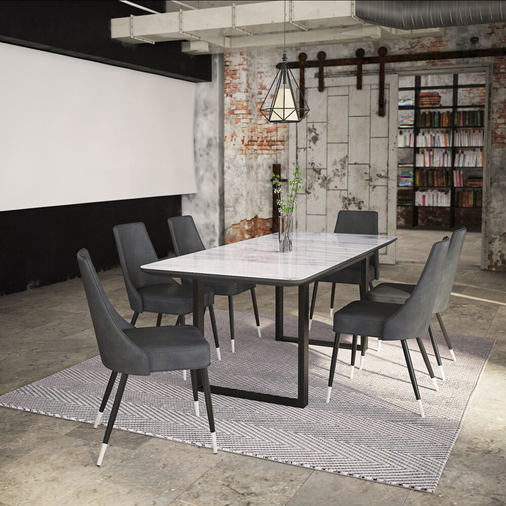 Alternative view of Worldwide Gavin Dining Table with Extension