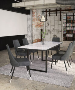 Alternative view of Worldwide Gavin Dining Table with Extension