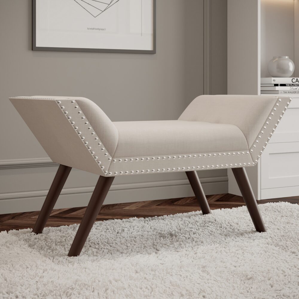 Worldwide Lana Bench in Beige