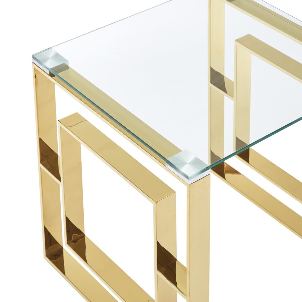 Alternative view of Worldwide Eros Console/Desk in Gold