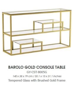 BAROLO GOLD CONSOLE TABLE