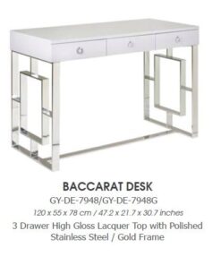 BACCARAT Wood Top Desk GY-DE-7948