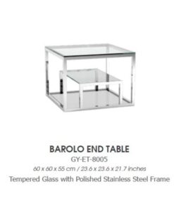 BAROLO GY-ET-8005 Polished steel end table