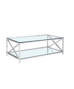 Alternative view of Elsa Coffee Table GY-CT-SX0302 w/ Mirror shelf