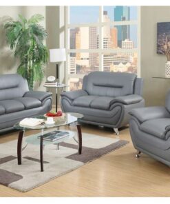 Speedy Grey 3pcs Sofa Set