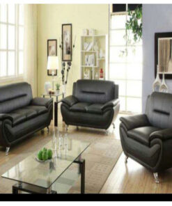 Speedy Black 3pcs Sofa Set