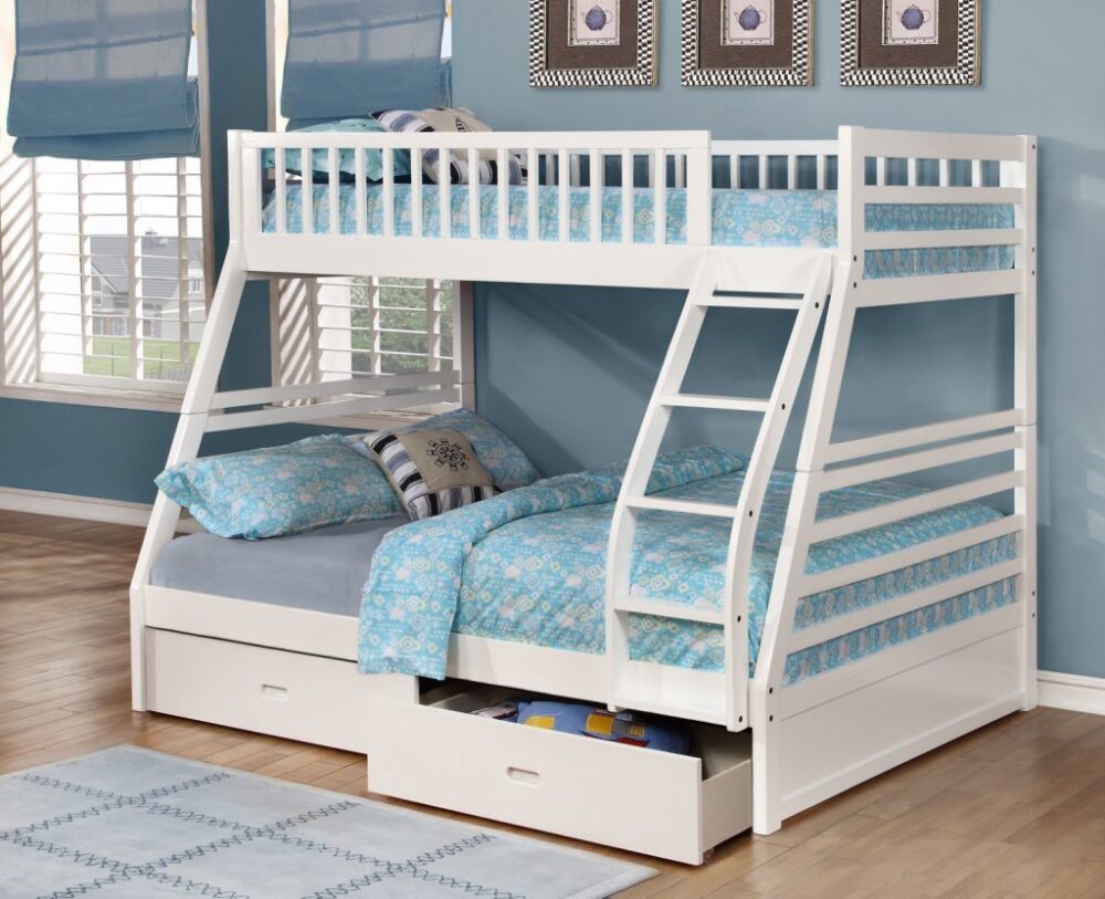 Ifdc B-117-W Twin/Full bunk bed