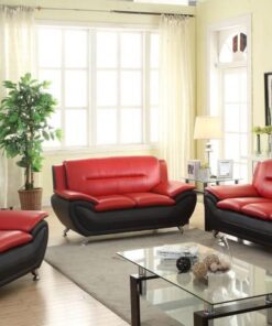 Speedy Black 3pcs Sofa Set