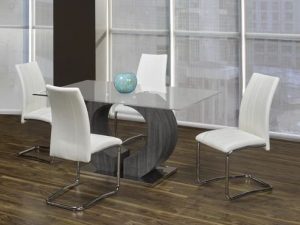 T-324 Napa White 5pc Dining Set