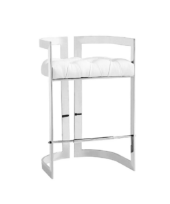 Majestic Counter Chair Gy-Cou-8050 Aspen White W/ Steel Base