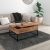 Ojas Lift-Top Coffee Table In Natural Burnt And Black