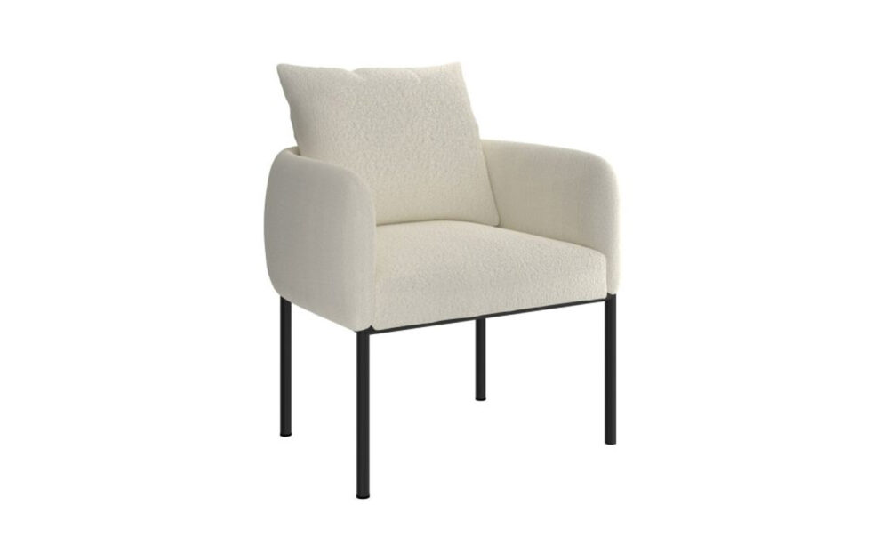 Zana Accent Chair in Cream and Black