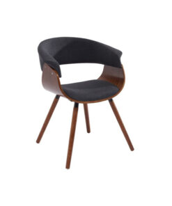 Holt Accent Chair in Charcoal and Walnut