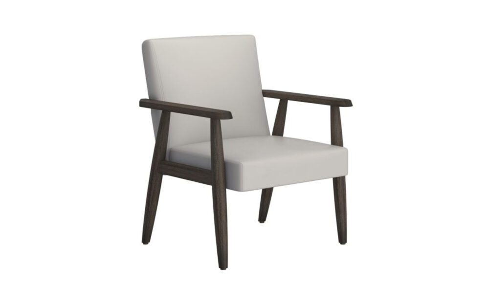 Wilder Accent Chair in Grey-Beige and Weathered Brown