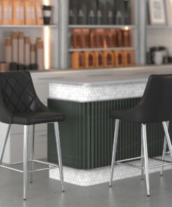 Alternative view of Devo 26" Counter Stool, Set of 2, in Black