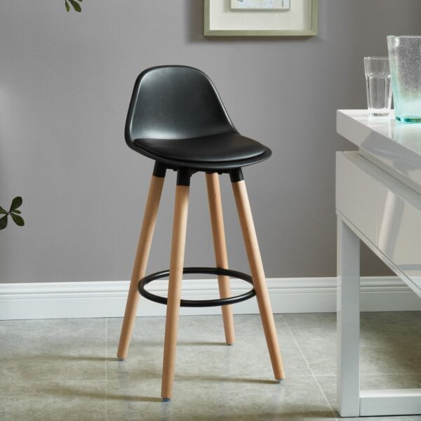 Alternative view of Diablo 26" Counter Stool, Set of 2 in Black and Natural