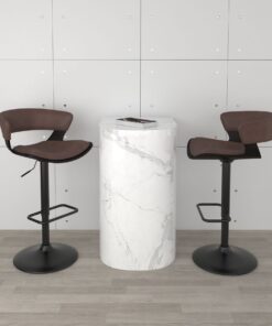 Alternative view of Rover Adjustable Air Lift Stool in Brown and Black