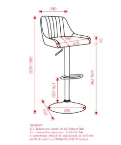 Alternative view of Kron Adjustable Height Air-Lift Swivel Stool, Set of 2, in White Faux Leather