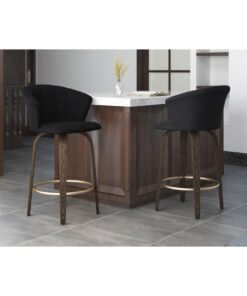 Alternative view of Tula 26" Counter Stool in Black and Washed Oak