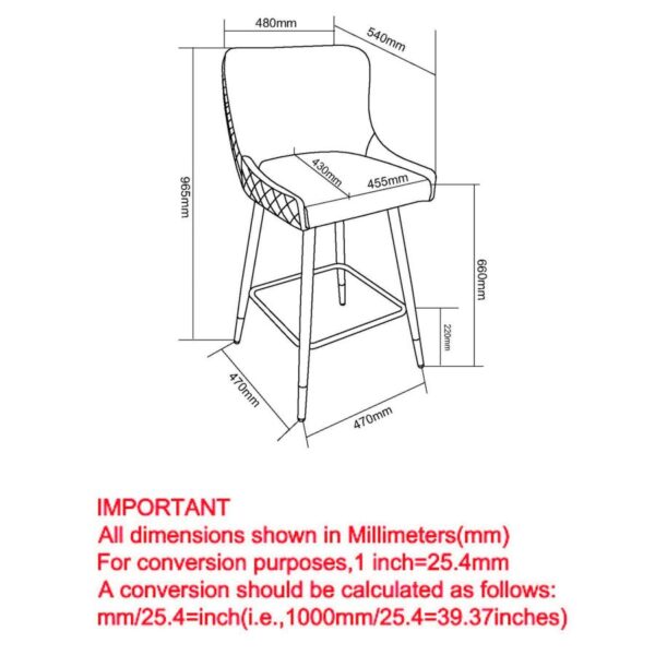 Alternative view of Xander 26" Counter Stool, Set of 2, in Black